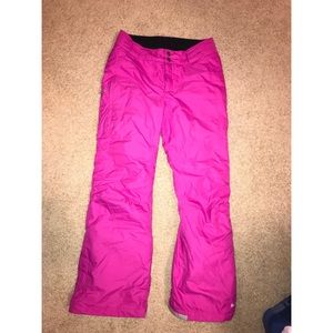 Columbia bugaboo pink ski pants